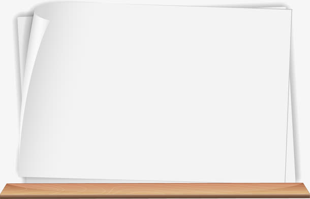 白色纸张边框纹理免抠