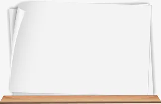 白色纸张边框纹理免抠