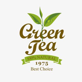 矢量图有历史的茶叶标签免抠