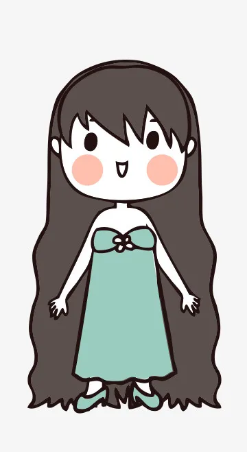 人物手绘插画可爱素材23免抠