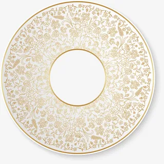 金色花纹圆盘免抠