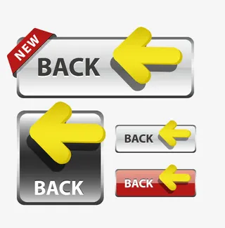 黄色箭头导航条网页标签免抠