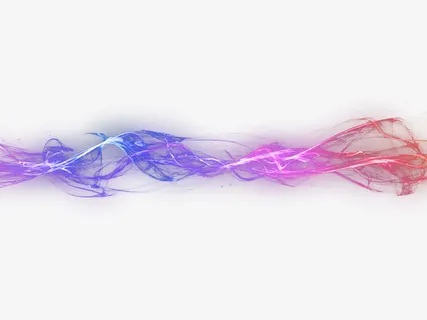 蓝色梦幻光线效果元素免抠