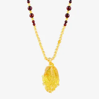 爱华尚白菜项链免抠