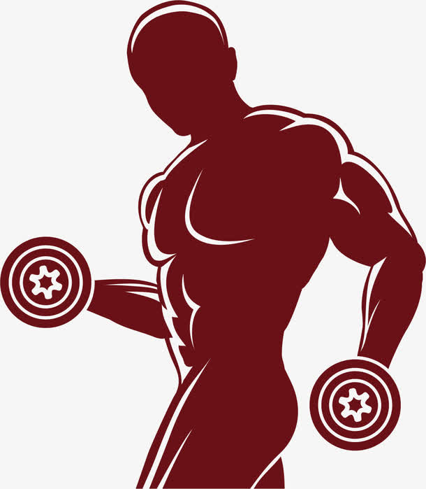 举重哑铃健身俱乐部logo免抠