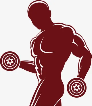 举重哑铃健身俱乐部logo免抠