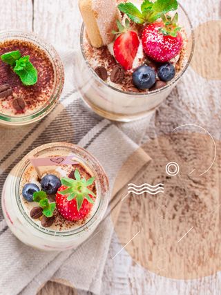 文艺小清新午后时光下午茶海报背景素材高清