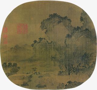 山水古典装饰免抠