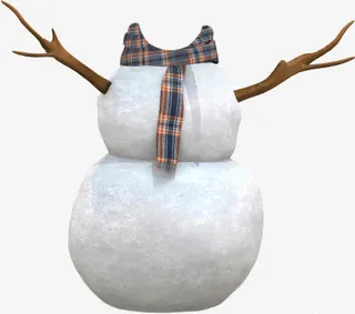 雪人背面免抠
