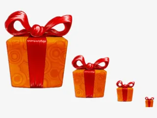 红色礼盒免抠