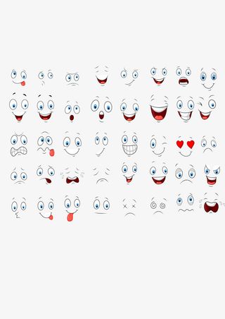 卡通漫画表情素材免抠
