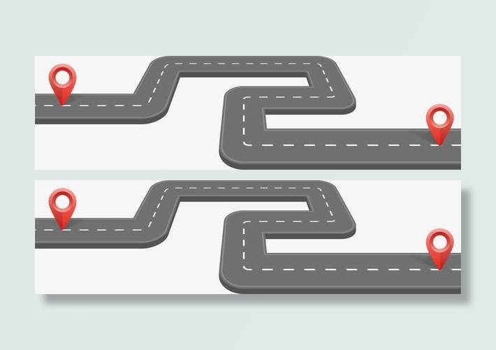 矢量道路上的导航定位免抠