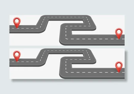 矢量道路上的导航定位免抠