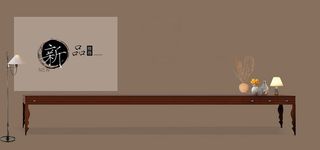 家居简约棕色淘宝海报背景高清