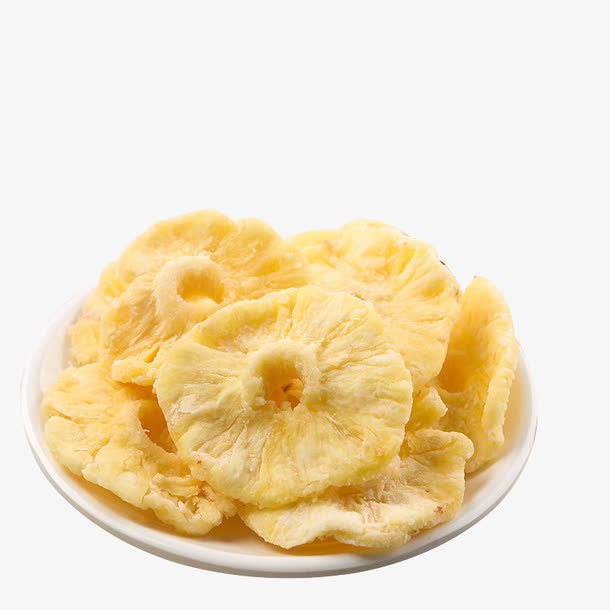 菠萝水果干休闲零食小吃品免抠