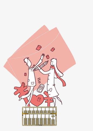 手机抢红包手绘装饰PNG免抠