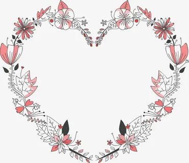 粉红卡通春天边框免抠