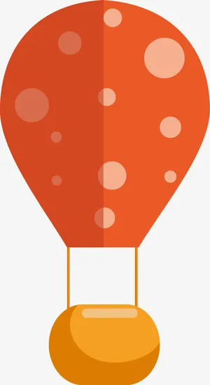 卡通热气球免抠