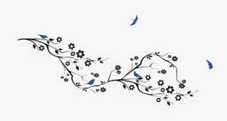 装饰花纹树枝免抠