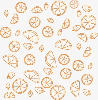 矢量手绘平铺水果底纹背景免抠手绘/卡通卡通元素