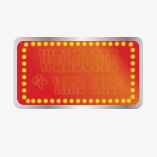 红色矩形商务免抠