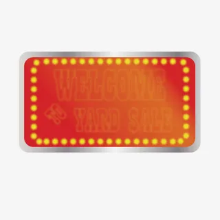 红色矩形商务免抠