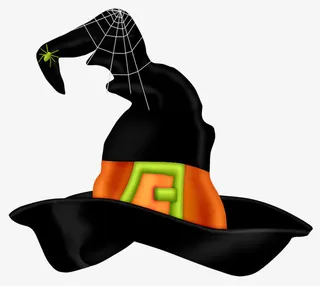 卡通手绘黑色帽子免抠