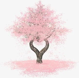 樱花树免抠