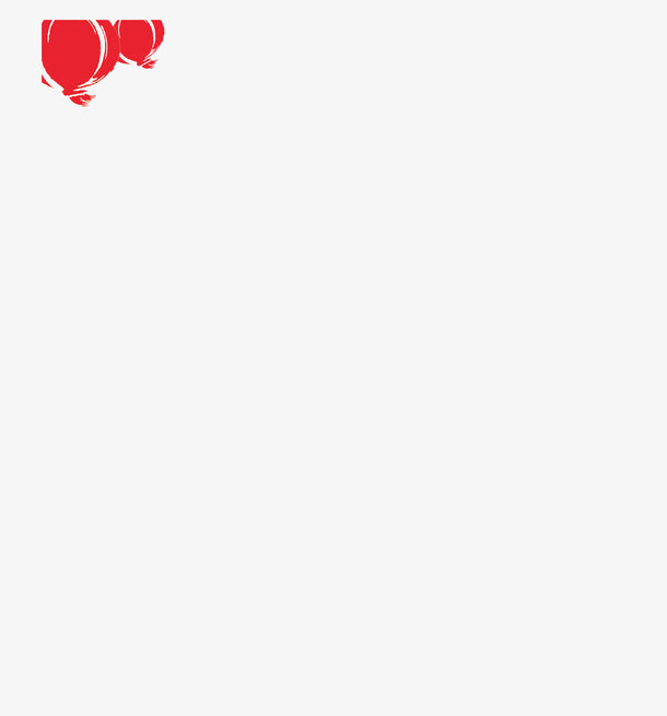 角落的手绘灯笼免抠