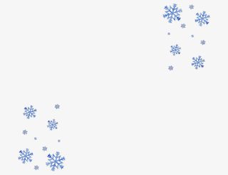 雪花蓝色雪花不规则漂浮雪花免抠