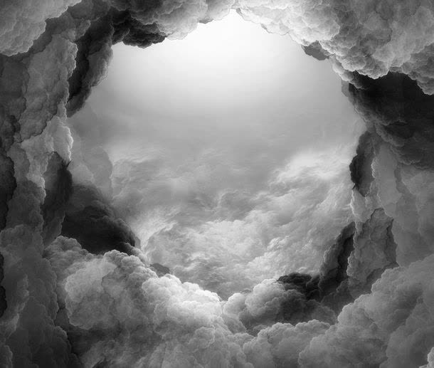 创意天空背景边框