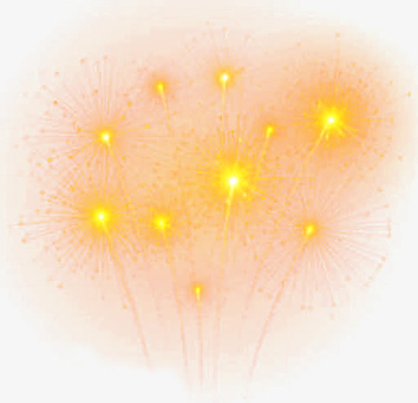 手绘烟花免抠