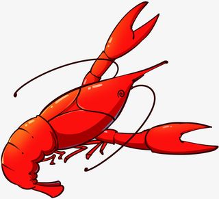 红色麻辣小龙虾虾免抠