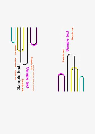 炫彩几何形背景装饰图