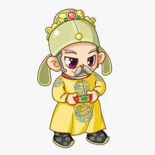 卡通风格李世民免抠