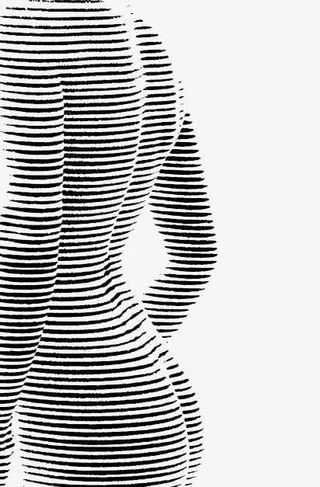 极简线条人体曲线免抠