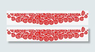 中国风红色花纹底纹免抠