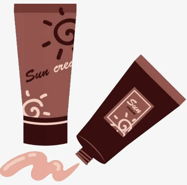 卡通防晒霜免抠