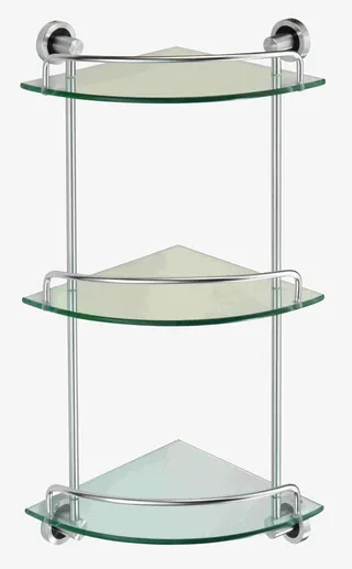 双层玻璃置物架免抠