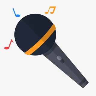 喜欢拿着话筒唱歌免抠