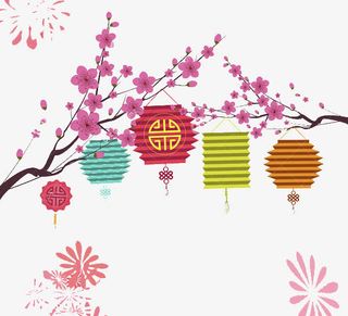 樱花树下的节日免抠