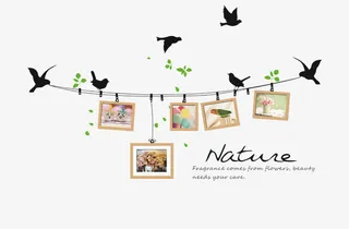 宝宝照片墙创免抠