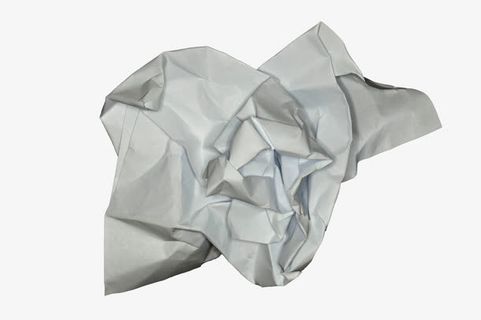 白色废纸团免抠