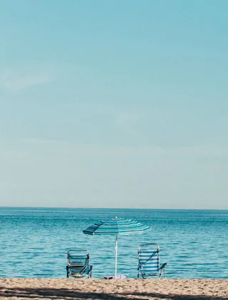 清爽海边风景背景