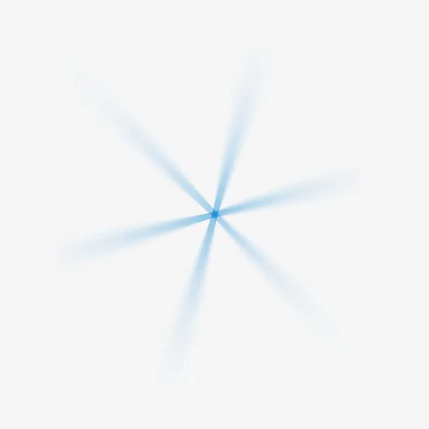 手绘蓝色发光线免抠图免抠