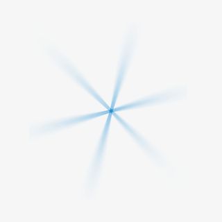 手绘蓝色发光线免抠图免抠