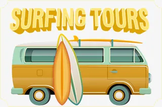 夏威夷度假主题矢量图免抠