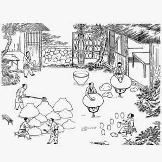 古代街边作坊免抠