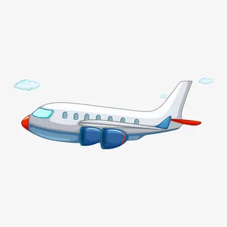 飞机 交通工具 卡通免抠
