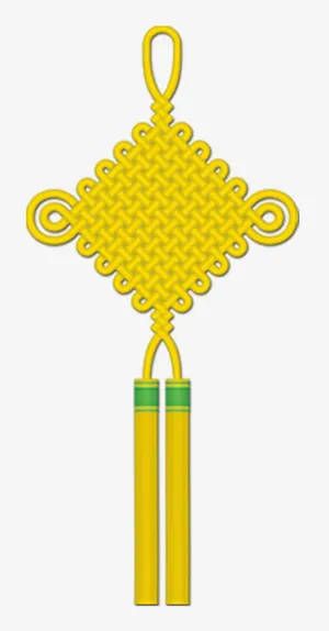 黄色中国结免抠